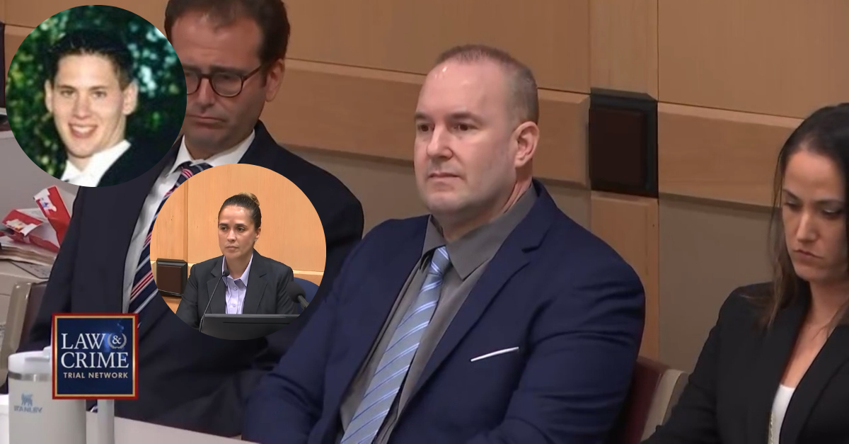 Eric Robinson in court as jurors convict him of murdering Nicholis Wilcox. Isabella Tagliarini testified the defendant forced her to help get rid of the body. (Screenshots: Law&Crime Network)