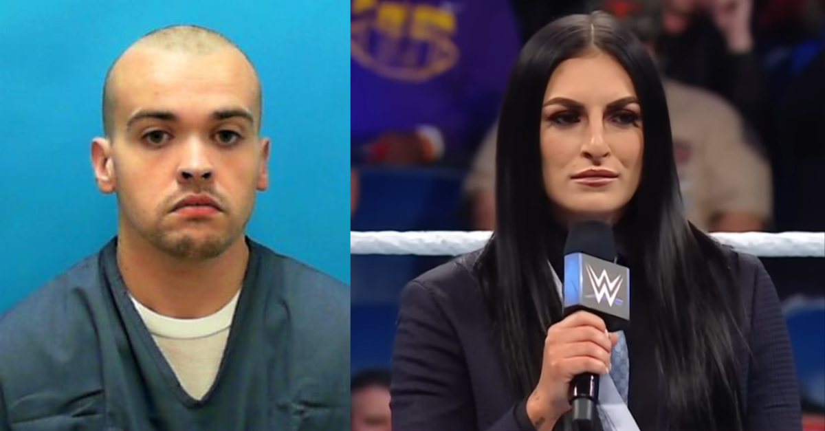 Phillip Thomas pleaded guilty to attempting to kidnap the WWE wrestler Sonya Deville. (Mugshot of Thomas: Florida Department of Corrections; screenshot of Deville: WWE)