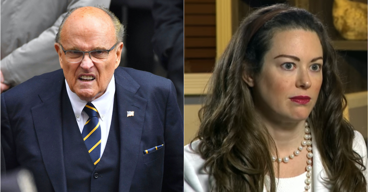 Rudy Giuliani and Noelle Dunphy