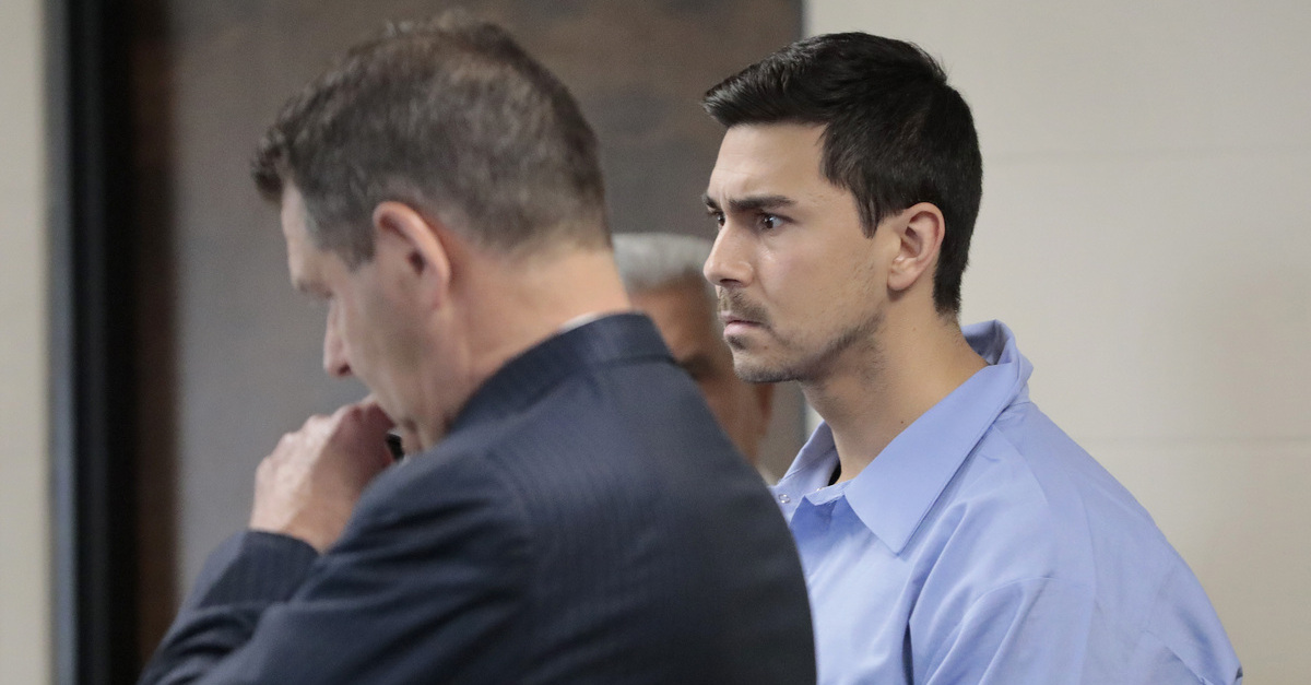 Matthew Nilo appears in court for a bail hearing in early June 2023