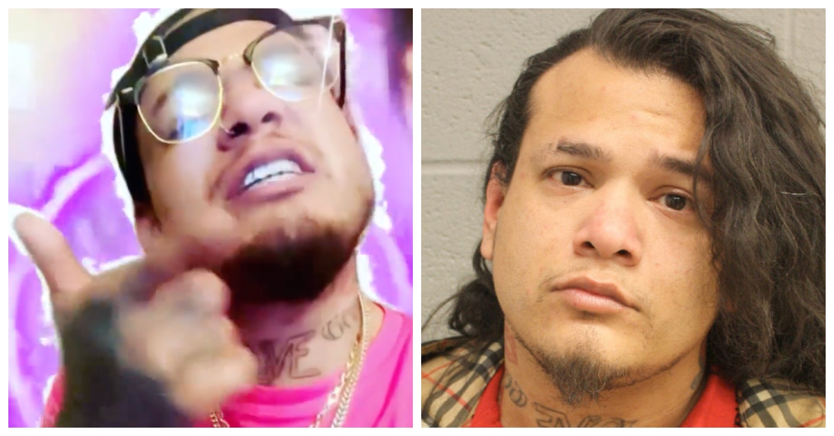 Andrew R. Castillo, aka "Sir Freakalot Fresh" (Photo on the left is from is Instagram; Mugshot from the Harris County District Attorney