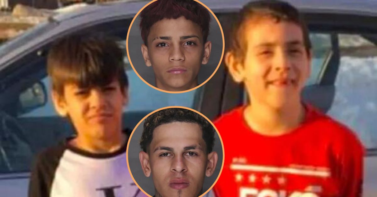 Alex Torres Santos is accused of killing brothers Jesus Perez-Salome, 8, Sebastian Perez-Salome, 9, and Joshua Lugo-Perez, 19, not pictured. (Photo of the Perez-Salome brothers from GoFundMe; Santos photo from the Lebanon County District Attorney's Office)
