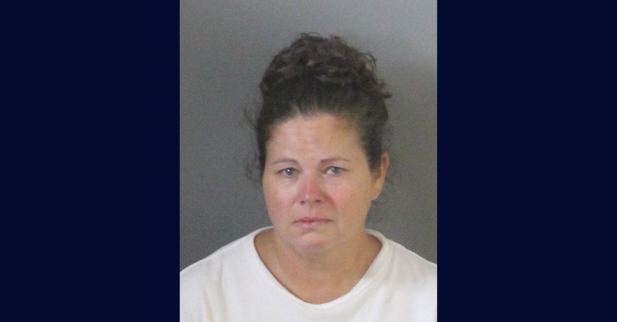 Rhonda Charmane Jewell, 46, left a 10-month-old infant in a car that reached the temperature of 133 degrees Fahrenheit, deputies said. (Mugshot: Baker County Sheriff's Office)