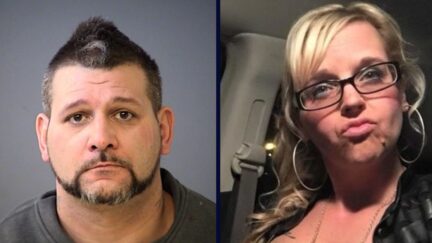 Zacharia Schmidt, left, and Tiffiny Allen, right. (Schmidt's mugshot from the Indianapolis Metropolitan Police Department; Allen's photo from her obituary)