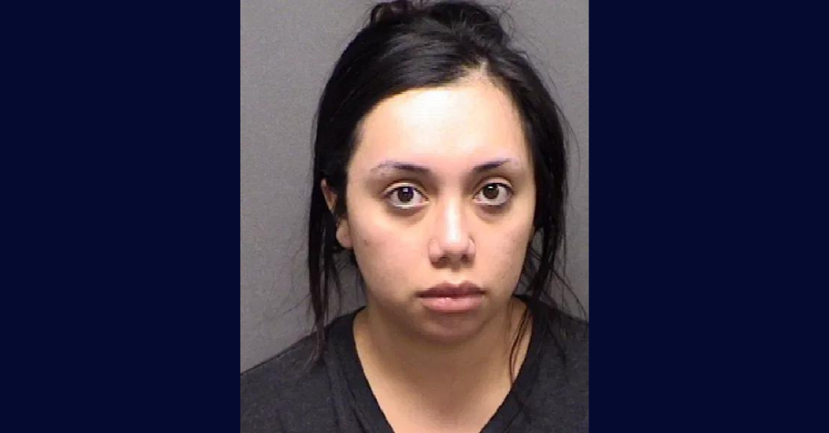 Kaley Renae Medina blinded a former date with laundry detergent after he refused her demand for $2,000, authorities said. (Mug shot: Bexar County Sheriff