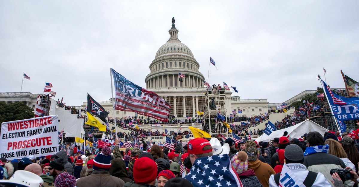 Supporters of Donald Trump at the Capitol on Jan. 6, 2021. AP Photo/Jose Luis Magana