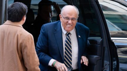 Former Mayor of New York Rudy Giuliani arrives at the federal courthouse in Washington, Wednesday, Dec. 13, 2023. The trial will determine how much Rudy Giuliani will have to pay two Georgia election workers who he falsely accused of fraud while pushing President Donald Trump's baseless claims after he lost the 2020 election.