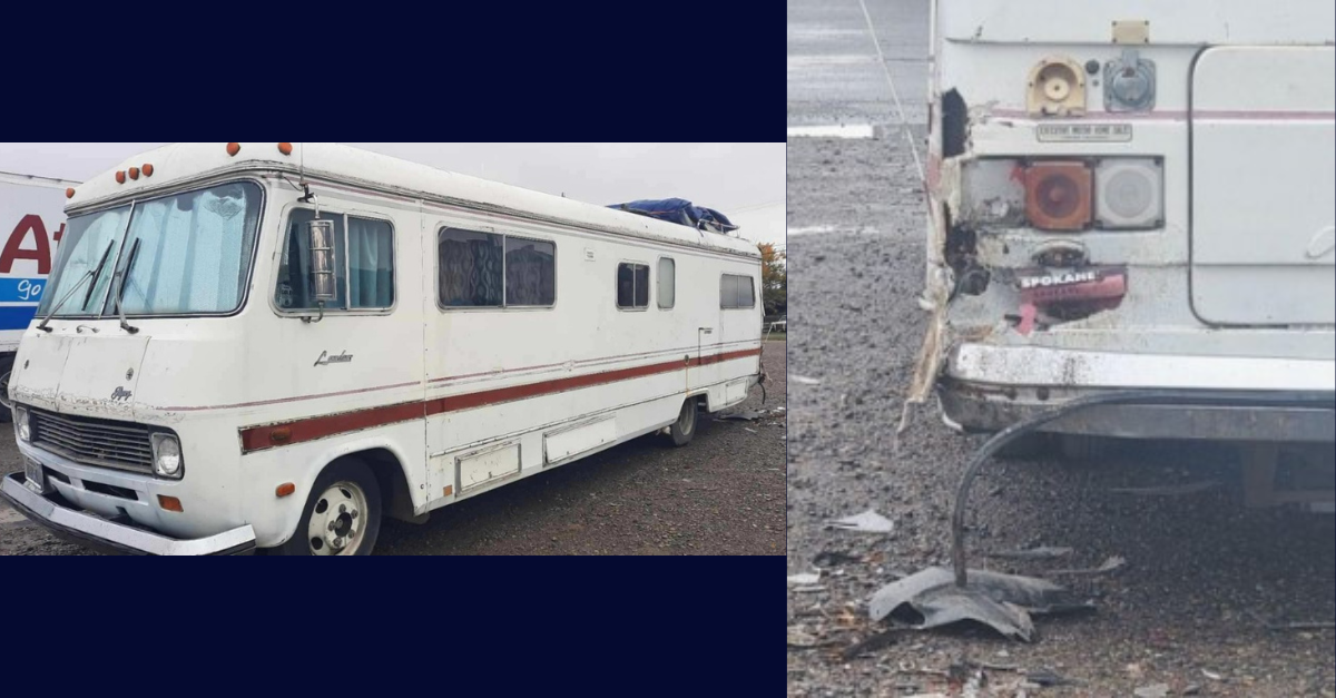 Chris Foiles stabbed Megan Ashley Stedman to death in this RV, police said. (Image: Bozeman Police Department)