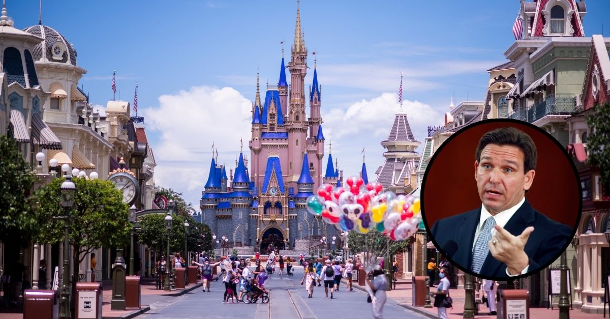 Cinderella Castle and Main Street, U.S.A. are seen at Walt Disney World Resort
