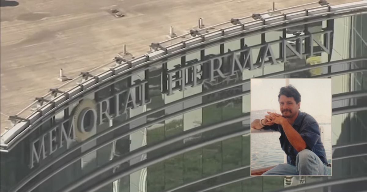Family members of loved ones on a liver transplant waiting list who died at Memorial Hermann — Texas Medical Center in Houston are seeking answers. Among them was Jerry Whittington, inset. (Hospital exterior screenshot from KTRK/YouTube; Victim's photo from his obituary)