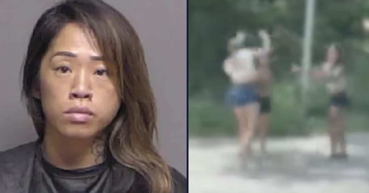 Kathryn Stephanopoulos charged after fight near school bus.