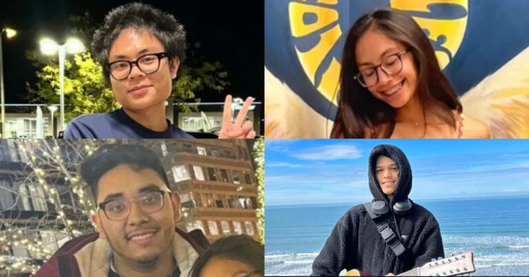 Clockwise from top left: Javi Maquindang, Christine Aca-ac, Matthew Montebello, and Edwin Garcia (GoFundMe).