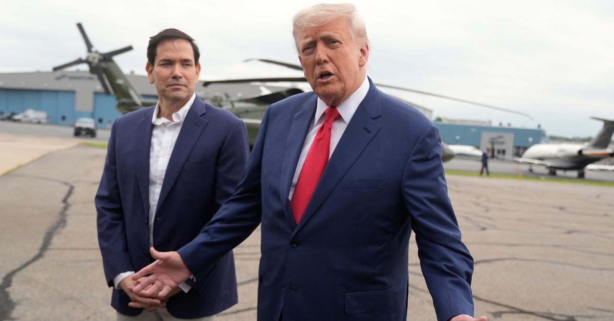 Marco Rubio and Donald Trump
