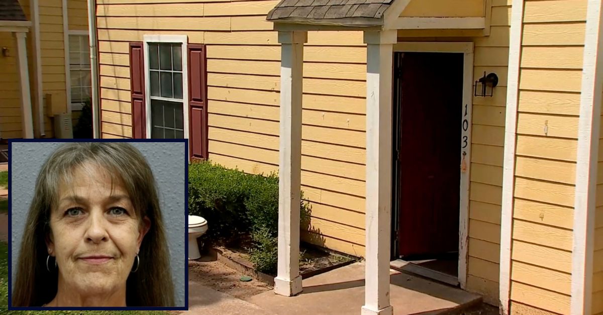 Davena D. Marx (Oklahoma County Detention Center). The home where Marx allegedly locked her grandkids in a dog cage (KWTV).