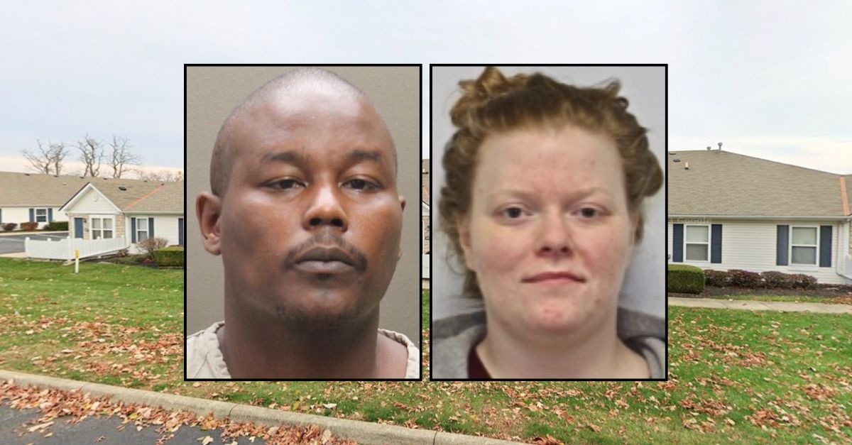 Left inset: Eric Ward (Franklin County Clerk of Courts). Right inset: Allyson Lorenz (Ohio Attorney General). Background: The 1800 block of Bashan Drive in Columbus, Ohio, where Eric Ward killed and dismembered Allyson Lorenz in 2021 (Google Maps).