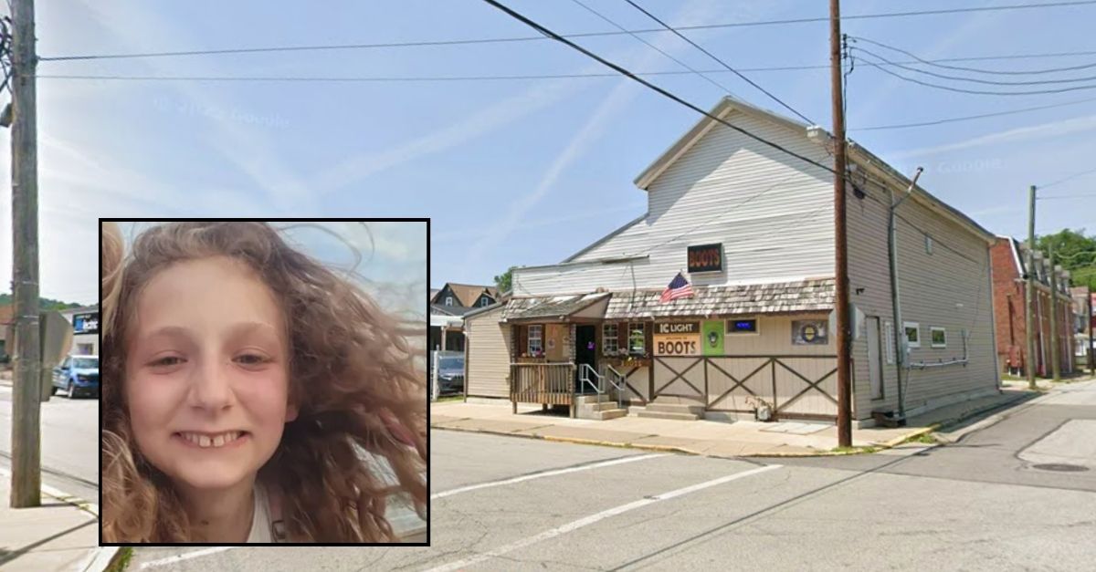 Inset: DUI victim Roxanne Bonnoni (GoFundMe). Background: The Boots Bar in Brackenridge, Pa., where Jeffrey Glowatski was allegedly drinking before he killed Roxanne Bonnoni in a drunken car crash, cops say (Google Maps). 