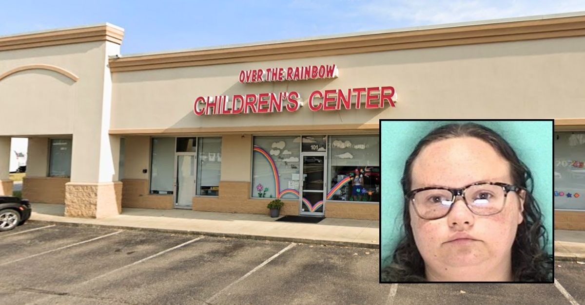  The Over the Rainbow Children Center successful  Pataskala, Ohio, wherever  Katelyn Strohacker allegedly utilized  painter's portion    to hindrance  a 1-year-old kid  (Google Maps).