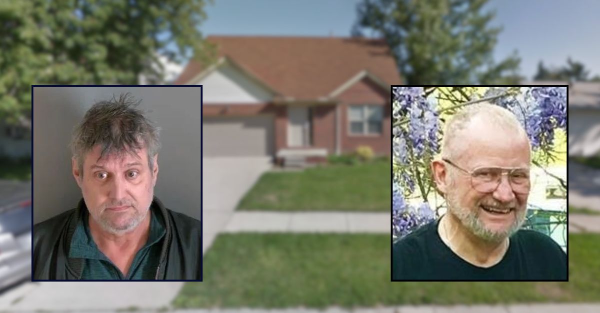 Michael Stirling, on the left, and James Stirling, on the right; inset against an image of the family home in Michigan.