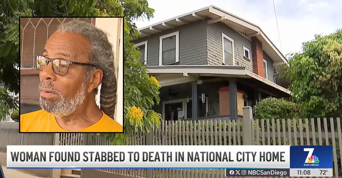 Husband describes walking in on suspect in wife