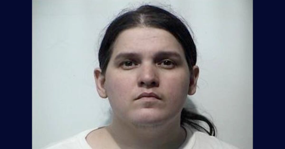 Jessica Reeve appears in a booking photo.