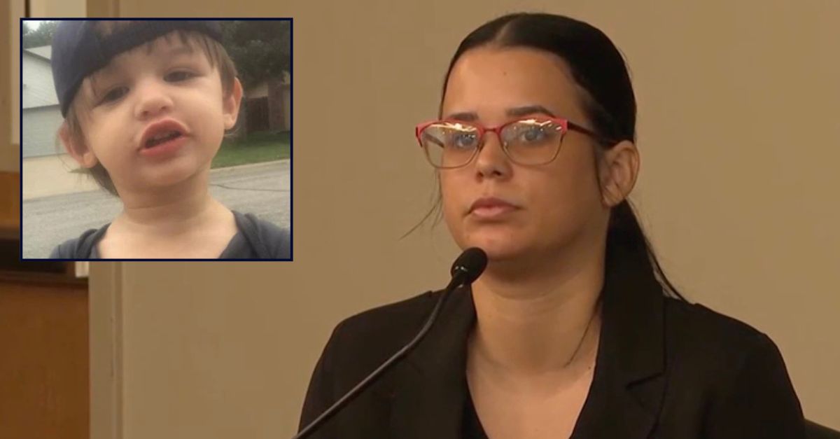 Main: Stephanie Aviles appearing in court in July 2025 (KWCH). Inset: Jacob Aviles (GoFundMe).
