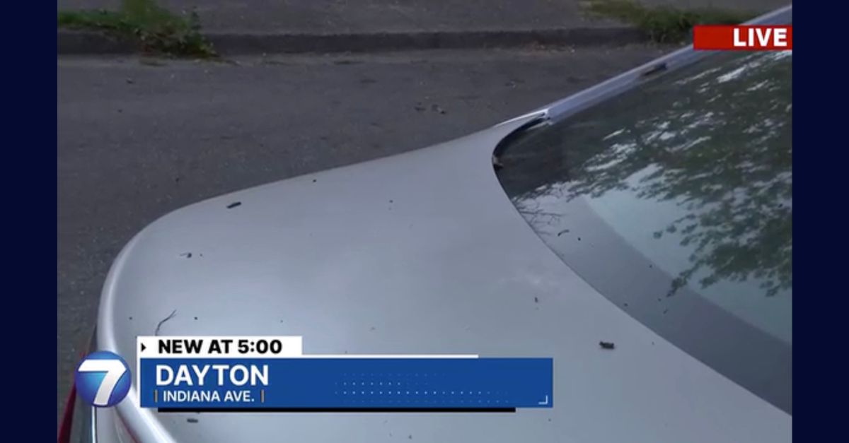 Lawn clippings on a car reportedly owned by Jackson (WHIO).