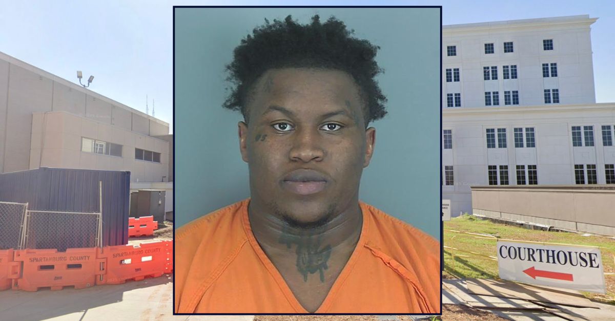 Kelbrez Antrial Stringer (Seventh Circuit Solicitor's Office). Background: The Spartanburg County Courthouse (Google Maps).