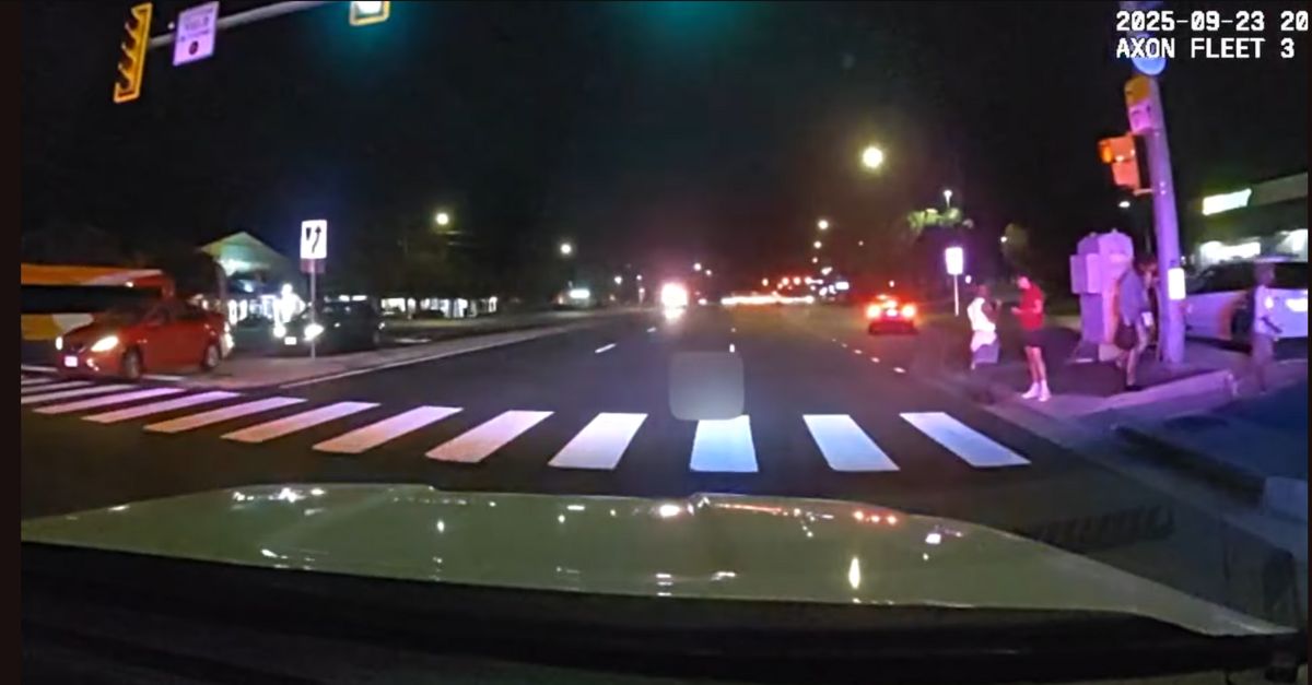 Police release dashcam footage from pedestrian incident