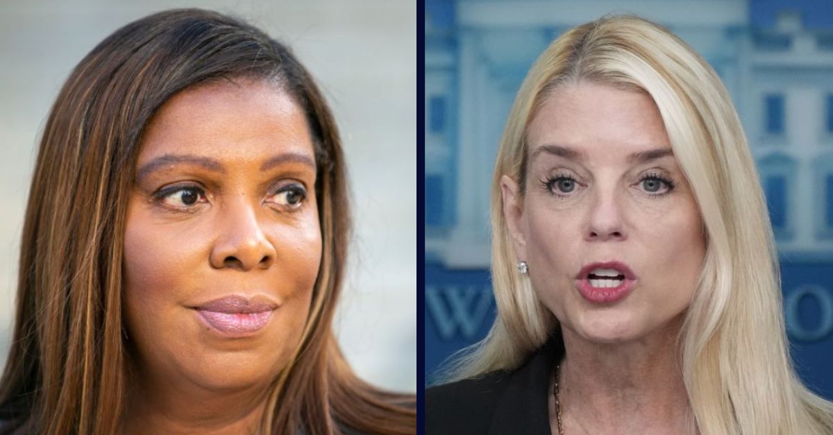 Letitia James, Pam Bondi
