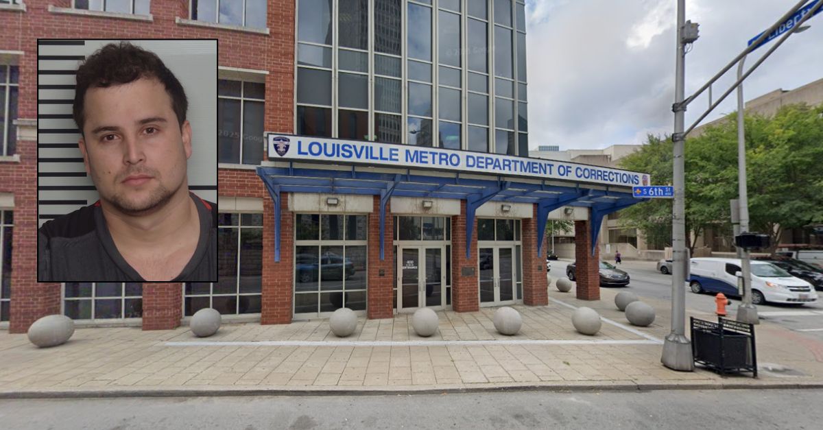 Background: The Louisville Metro Department of Corrections (Google Maps). Inset: Jorge Jesus Ramirez-Perez (City of Louisville, Kentucky). 
