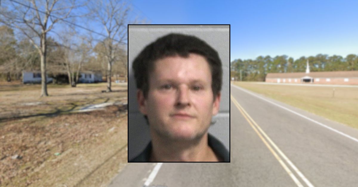 Background: Beason Rd. in Orangeburg, S.C. (Google Maps). Inset: Thomas Baker (Orangeburg County (S.C.) Sheriff