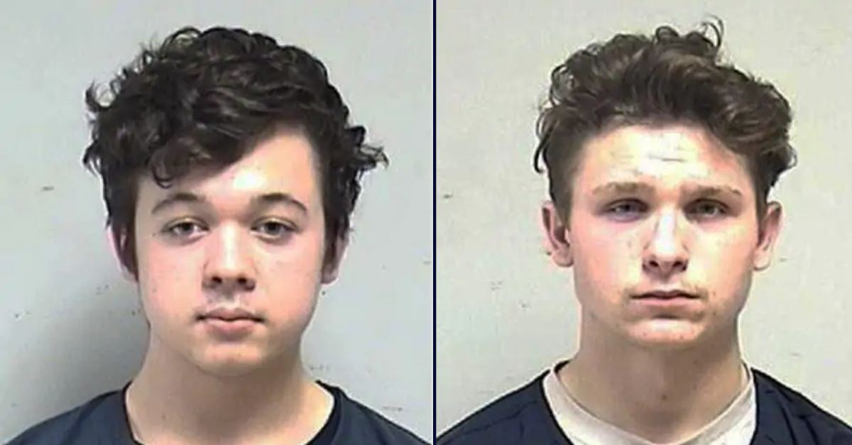 Kyle Rittenhouse, on the left; Dominick Black, on the right – in booking photos from 2020.