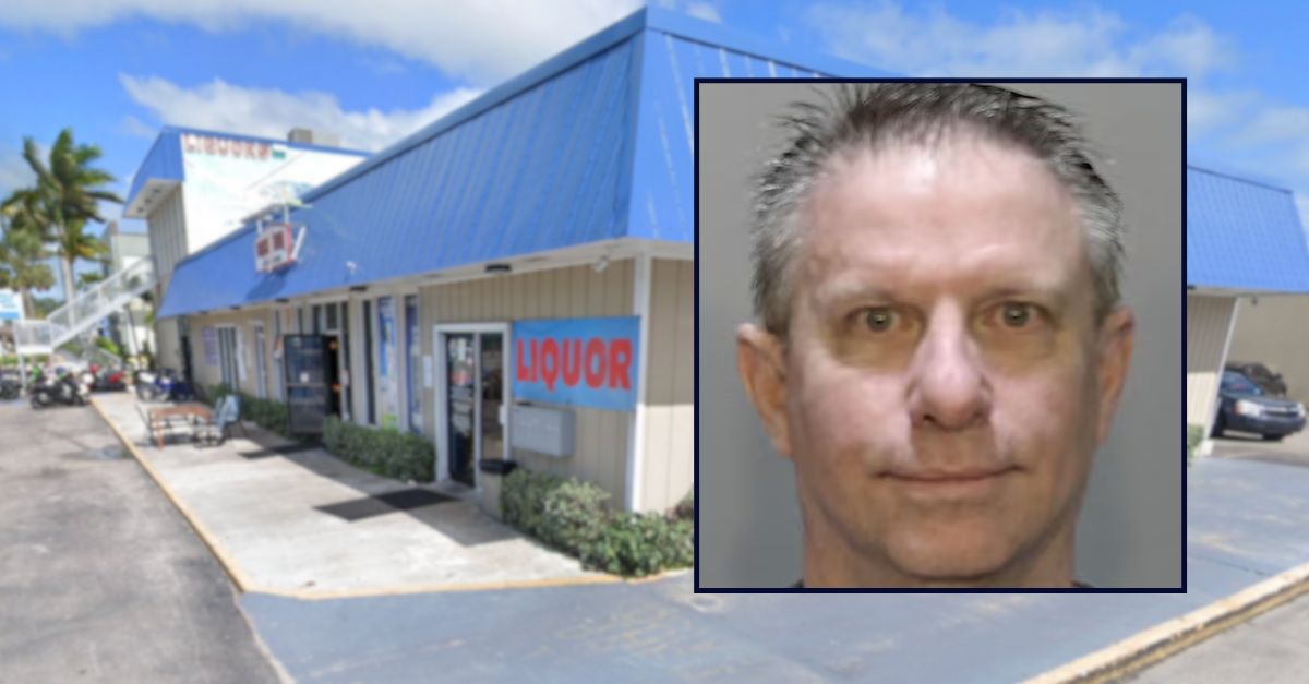 Lloyd Preston Brewer III appears in a booking photo inset against an image of a drinking establishment in Florida.
