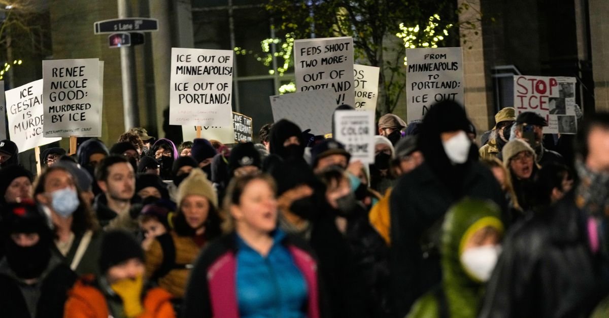 Portland anti-ICE protest