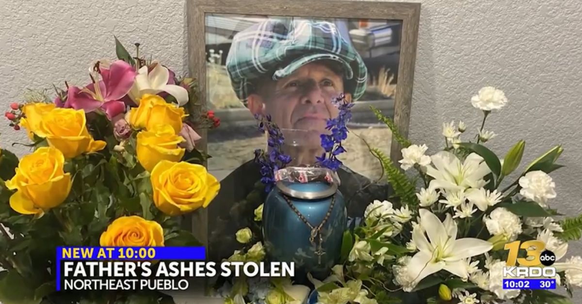 Pueblo, Colorado, urn burglary