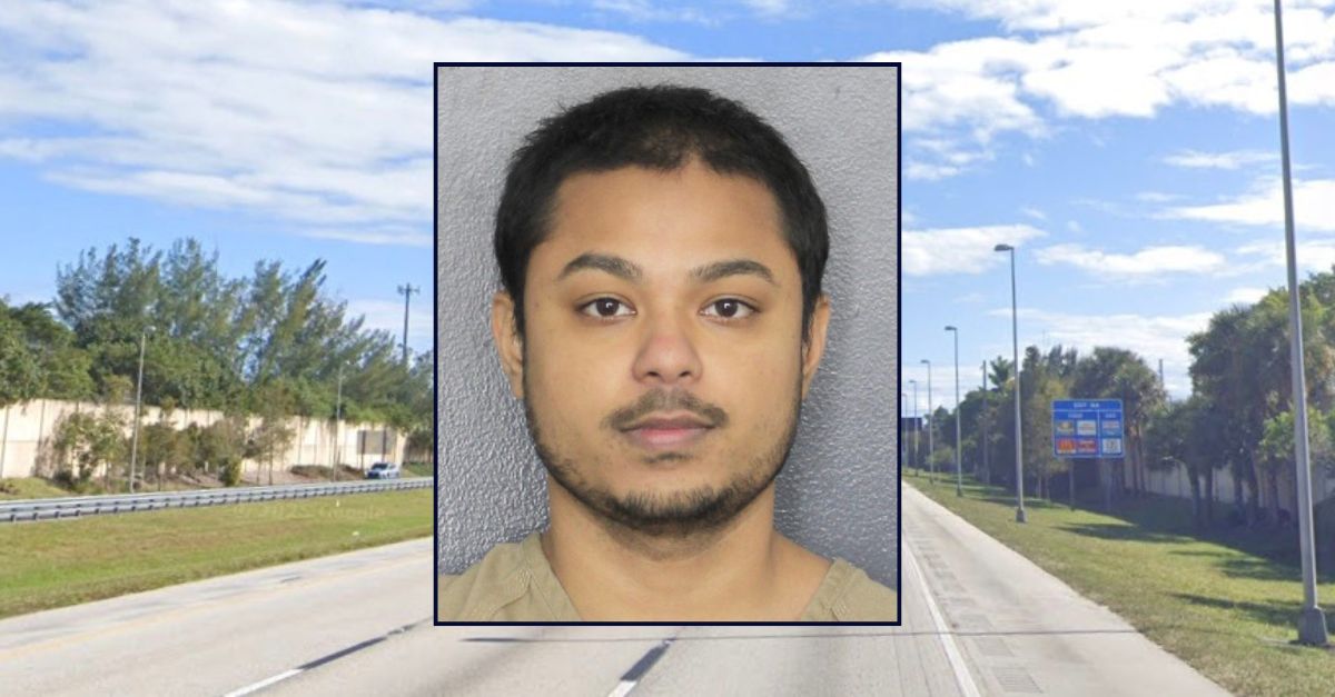 Inset: Jakir Hasan (Broward Sheriff's Office). Background: The area in Florida where Hasan and the victim live (Google Maps).