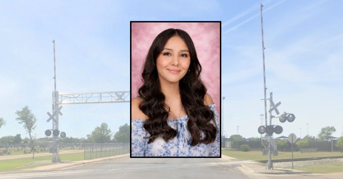 Rubi Perez appears inset against an image of the area where her body was found in Kansas.