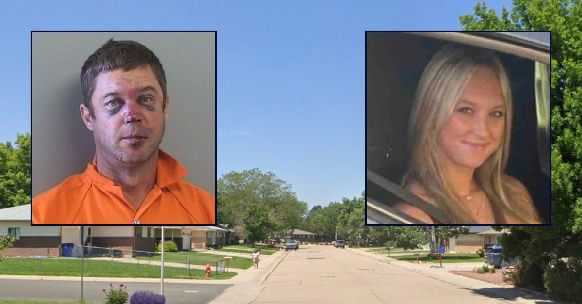 Inset, left to right: Elliott L. Binney (Tulsa County Jail) and Shelby Binney (GoFundMe). Background: The area in Oklahoma where the fatal 2023 crash occurred.