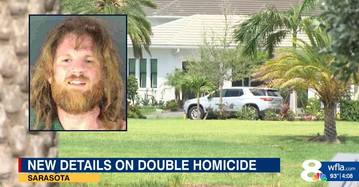 The gated Florida assemblage wherever Nicholas Novickis allegedly killed his woman and 6-year-old lad (WFLA/YouTube).