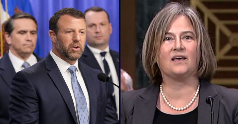 Todd Blanche, Markwayne Mullin, Laura Provinzino