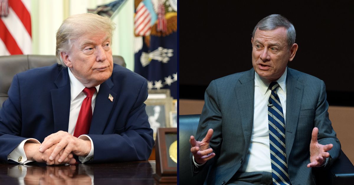 President Donald Trump, Chief Justice John Roberts