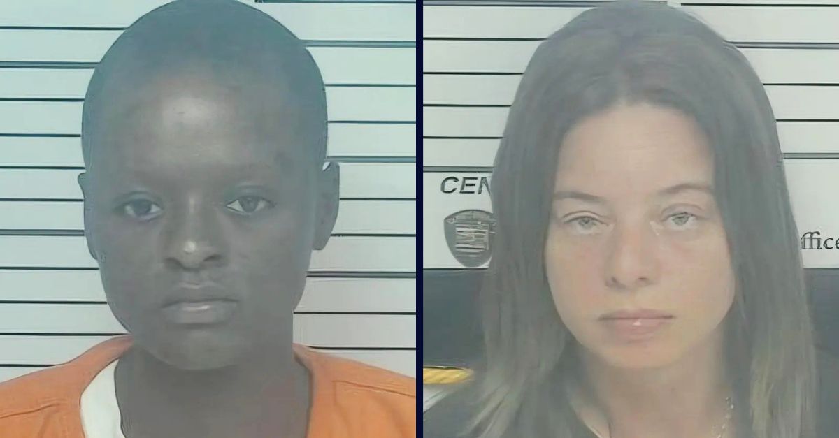 Vanessa Tjongarero-Henderson and Samantha Raebel post-arrest