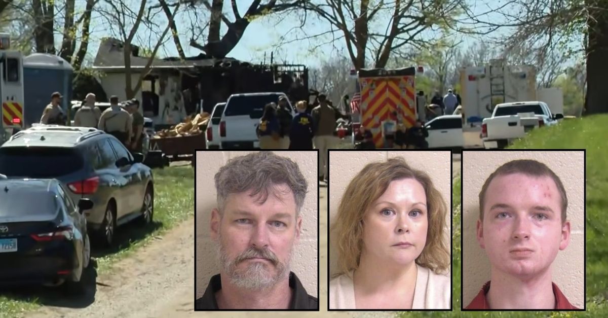Family charged after explosion