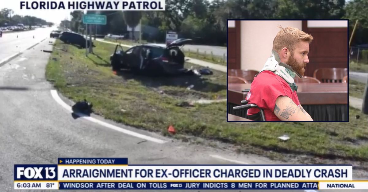 Police officer late for work topped 100 mph in 50 zone before he slammed into a woman delivering for Uber Eats with her children, killing 6-year-old girl: Cops