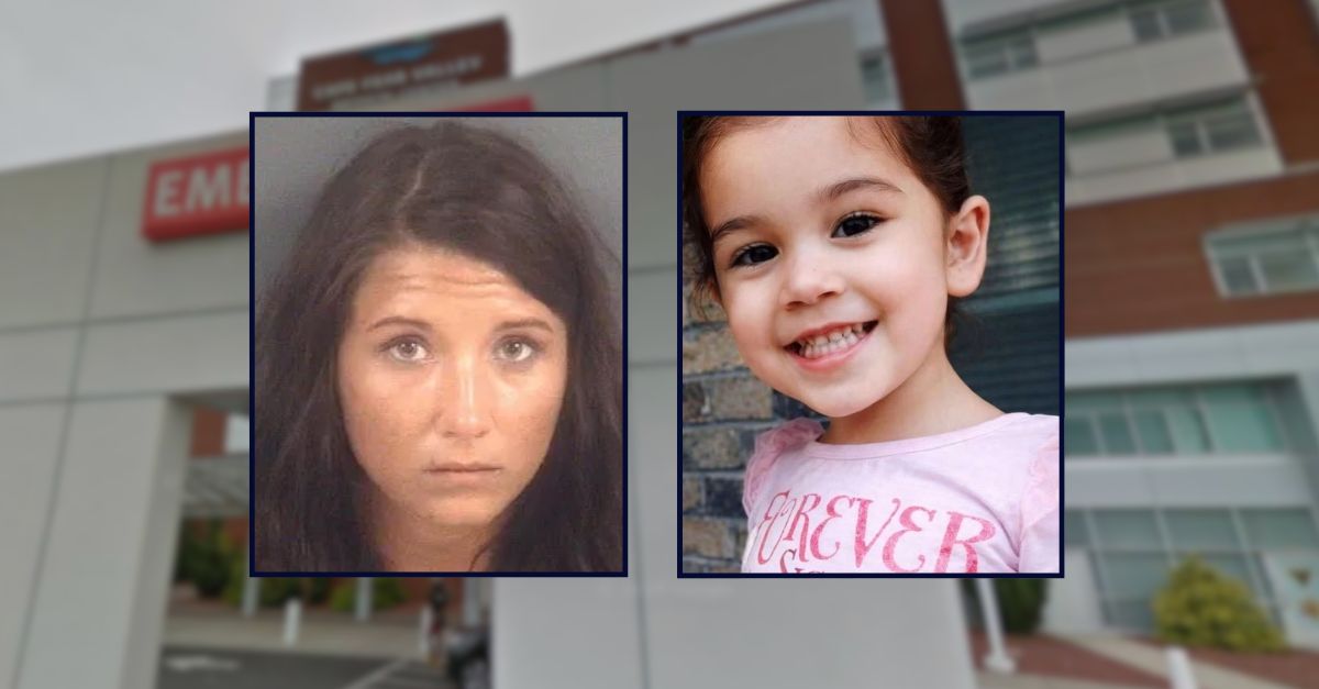 Jeanie Ditty and Macy Grace Ditty appear, inset left to right, against an image of a hospital in North Carolina.