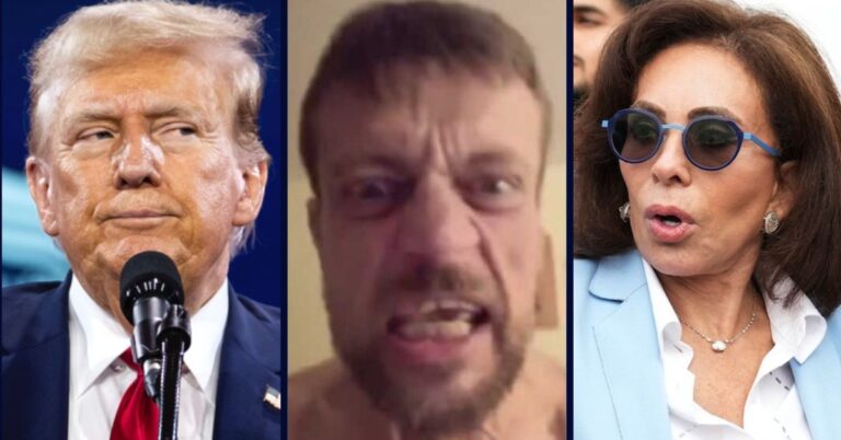 Left: Donald Trump speaks at the annual Road to Majority conference in Washington, DC, June 22, 2024 (Photo by Allison Bailey/NurPhoto via AP). Center: Daniel Kretsinger allegedly ranting in an X video (U.S. Justice Department). Right: U.S. Attorney for the District of Columbia Jeanine Pirro waits for President Donald Trump to arrive to speak with members of law enforcement and National Guard soldiers, Thursday, Aug. 21, 2025, in Washington (AP Photo/Jacquelyn Martin).
