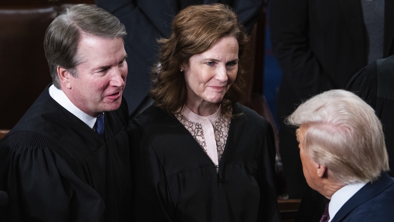 Brett Kavanaugh, Amy Coney Barrett, Donald Trump