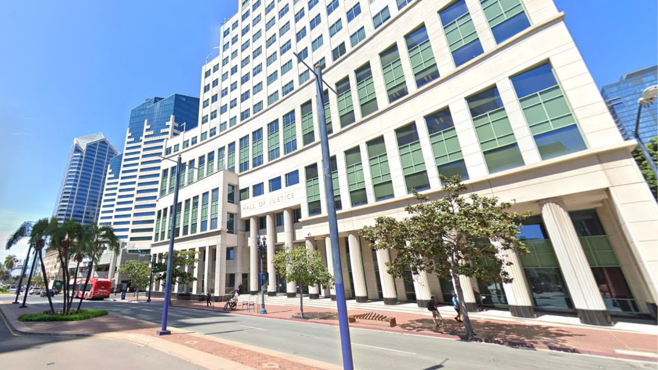 San Diego County Hall of Justice (Google Maps).