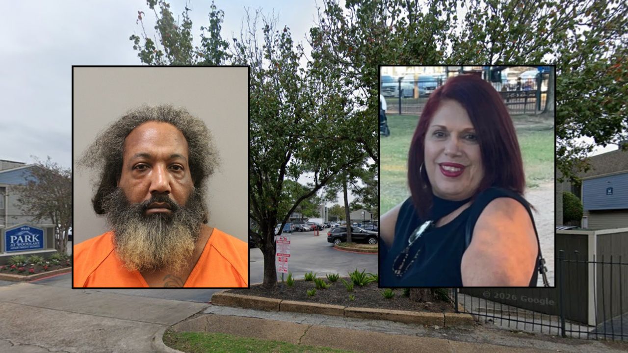 Inset, left to right: Derrick Duane Jackson (Harris County Sheriff's Office) and Rosa Ybarra (GoFundMe).