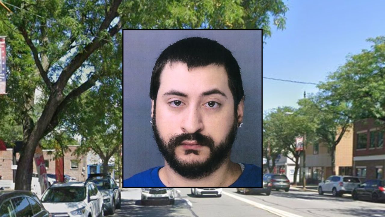 Inset: Vincent Marino (Kingston Police Department). Background: The area in Pennsylvania where Marino allegedly abused his newborn son (Google Maps).
